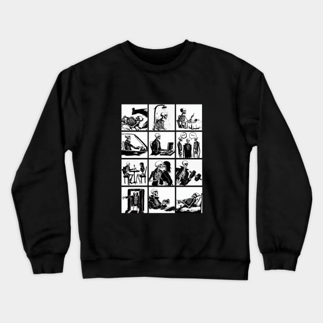 Daily Routine Crewneck Sweatshirt by drysk_creative